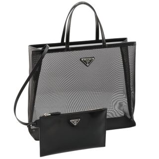 プラダ(PRADA)のPRADA トートバッグ メッシュ ショッピングバッグ(トートバッグ)