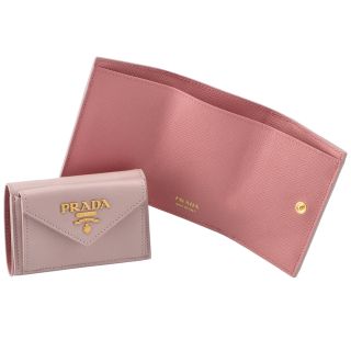 プラダ(PRADA)のPRADA 財布 三つ折り サフィアーノ バイカラー ミニ財布(財布)