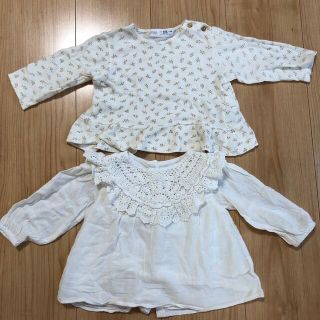 ザラキッズ(ZARA KIDS)のZARAブラウス2枚セット(シャツ/カットソー)