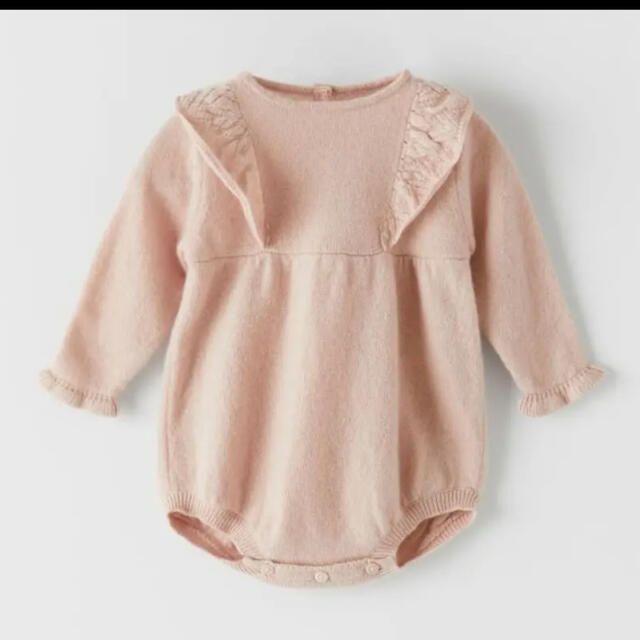 ZARA KIDS(ザラキッズ)のZARAmini カシミヤニットロンパース キッズ/ベビー/マタニティのベビー服(~85cm)(ロンパース)の商品写真