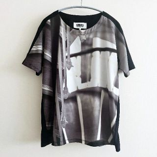 エムエムシックス(MM6)の美品★ MM6 Maison Margiela 転写プリントブラウス(シャツ/ブラウス(半袖/袖なし))