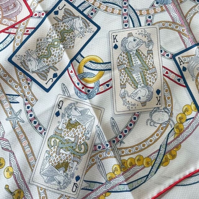Hermes - 【新品未使用】カレ70 ピケ 《ハートのクイーン》エルメスの