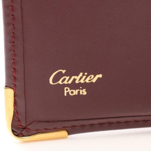 Cartier(カルティエ)のBランク マストライン 二つ折り財布 レザー ボルドー メンズのファッション小物(折り財布)の商品写真