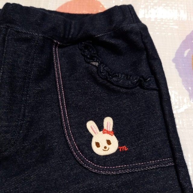 卓抜 ミキハウス うさこちゃん 折り返し パンツ サイズ120 econet.bi