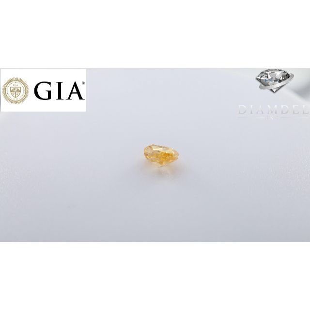 イェローダイヤモンドルース/F.I.O.YELLOW/ 0.34 ct. GIA