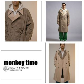 ビューティアンドユースユナイテッドアローズ(BEAUTY&YOUTH UNITED ARROWS)の【新品/60%off】monKey timeオーバーサイズトレンチコート(トレンチコート)