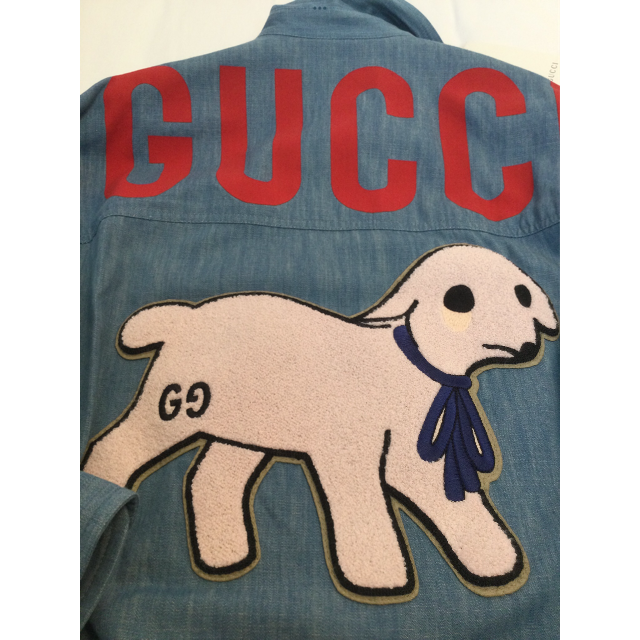 Gucci(グッチ)のGUCCIひつじシャツ　未使用 レディースのトップス(シャツ/ブラウス(長袖/七分))の商品写真