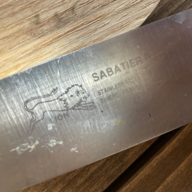 ヴィンテージ　フランス製　筋引　包丁　ナイフ　sabatier レア スポーツ/アウトドアのアウトドア(調理器具)の商品写真