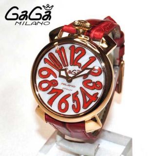 ガガミラノ(GaGa MILANO)のガガミラノ マヌアーレ40MM 5021.5 クォーツ レディース【電池交換済】(腕時計)