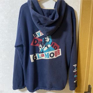46%割引ブラック系,M【 新品 】 ヒステリックグラマー UNTAMED 日本激安販壳サイト ヒステリックグラマー UNTAMED ビッグロゴ ジップパーカー ブラック M パーカー