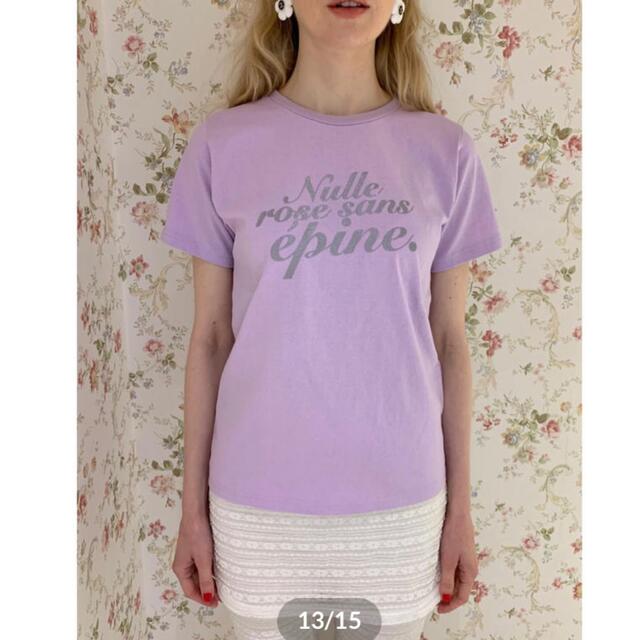 épine(エピヌ)のépine glitter tee lavender レディースのトップス(Tシャツ(半袖/袖なし))の商品写真