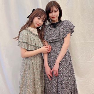 ハニーシナモン(Honey Cinnamon)のchouette latte シュエットラテ  lace print dress(ロングワンピース/マキシワンピース)