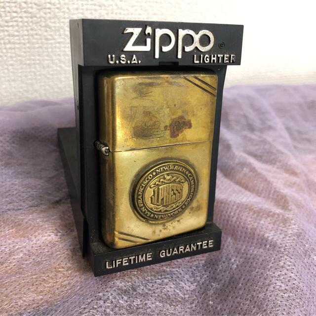 ZIPPO オイルライター　ヴィンテージ　JPRESSフラットトップ 真鍮