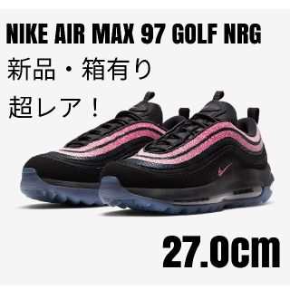 新品超レア】ナイキNIKEエアマックス97Golf/27.0cmブラックピンク
