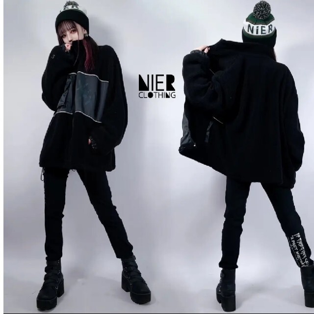 NieR 4POCKET HIGH-NECK BOA ZIP OUTER レディースのジャケット/アウター(ナイロンジャケット)の商品写真