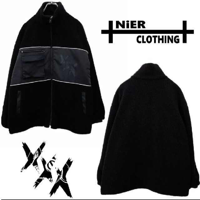 NieR 4POCKET HIGH-NECK BOA ZIP OUTER レディースのジャケット/アウター(ナイロンジャケット)の商品写真