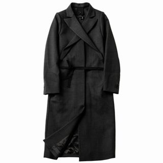 エムエムシックス(MM6)のMM6 MAISON MARGIELA ロングコート レディース ノーカラー(ロングコート)