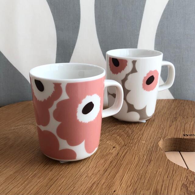 marimekko(マリメッコ)の新品 2個セット marimekko UNIKKO ウニッコ マグカップ インテリア/住まい/日用品のキッチン/食器(食器)の商品写真