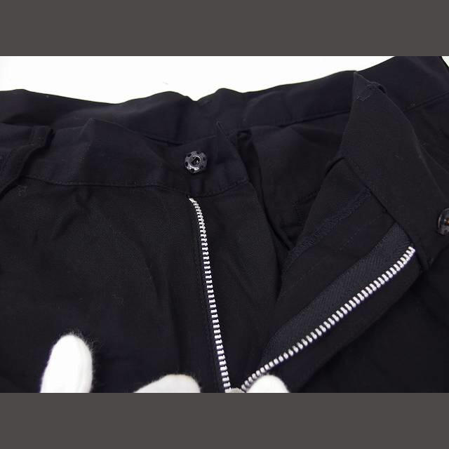 Yohji Yamamoto(ヨウジヤマモト)のヨウジヤマモト パンツ ロング ストレート 薄手 ポケット 綿 1 ブラック レディースのパンツ(その他)の商品写真