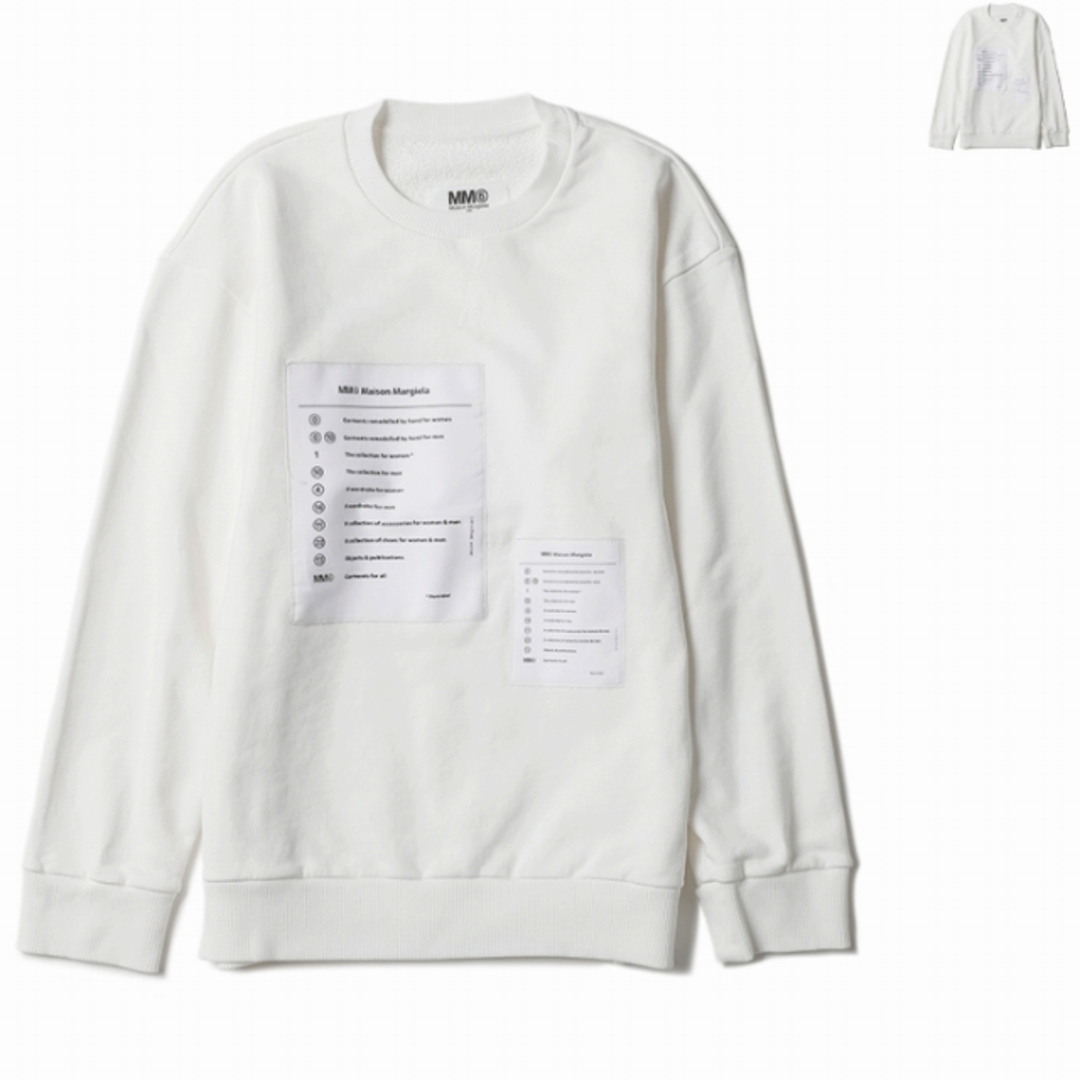 MM6 MAISON MARGIELA スウェットシャツ ロゴトレーナーOFFWHITE生産国