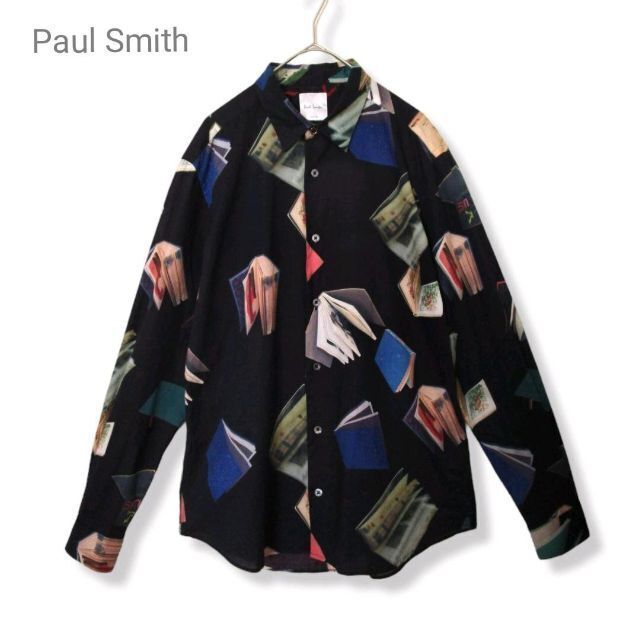 Paul Smith ポールスミス 本 総柄シャツ ネイビーブラック ブラウスあめの服一覧はこちら