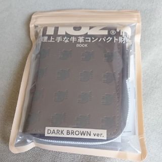 モズ(moz)のmoz 整理上手な牛革コンパクト財布BOOK DARK BROWN ver.(財布)