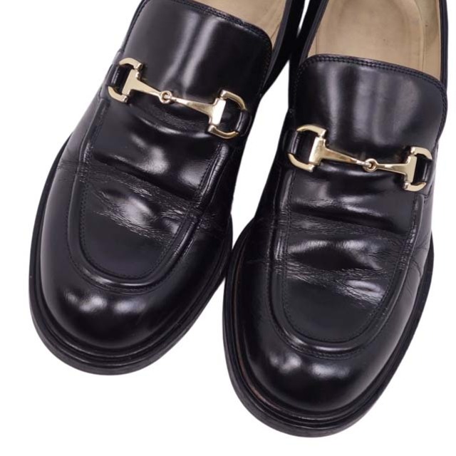 Vintage グッチ ローファー ホースビット レディース 36 1/2C 黒 Vintage グッチ ローファー ホースビット レディース 36 1/2C 黒