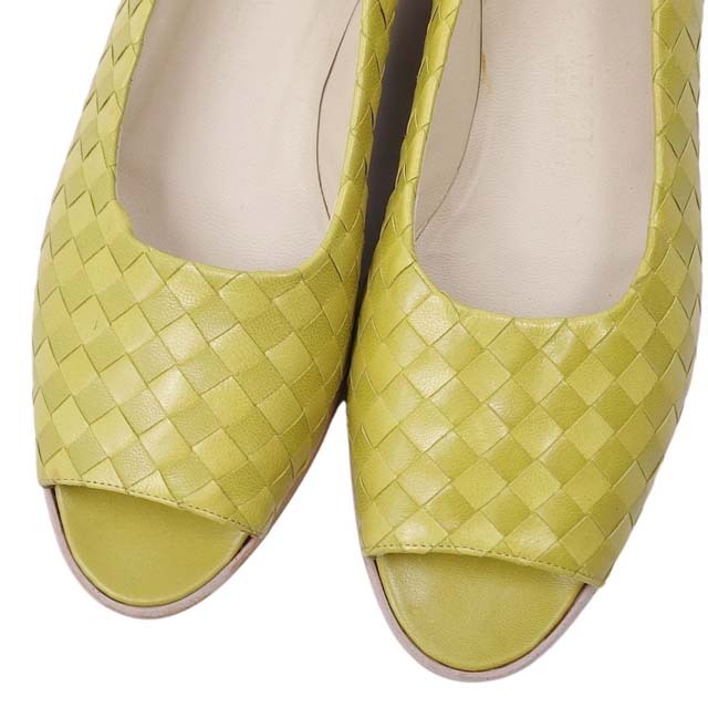 Bottega Veneta(ボッテガヴェネタ)のボッテガヴェネタ パンプス イントレチャート シューズ 37 イエロー レディースの靴/シューズ(ハイヒール/パンプス)の商品写真