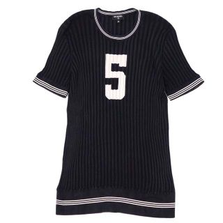 シャネル(CHANEL)のシャネル ニット 半袖 ココマーク シルク No.5 P60627 42ブラック(ニット/セーター)