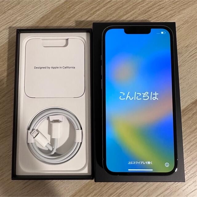 美品　iPhone13pro シエラブルー　128GB　SIM フリー