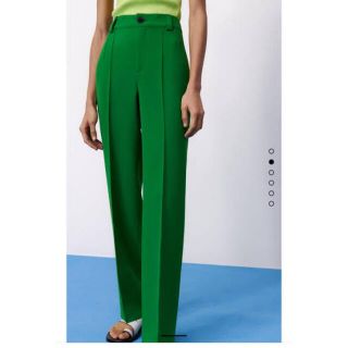 ザラ(ZARA)のZARA ストレート　フルレングス　パンツ(カジュアルパンツ)