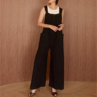 シールームリン サロペット/オーバーオール(レディース)(ブラック シールームリン サロペット/オーバーオール(レディース)(ブラック