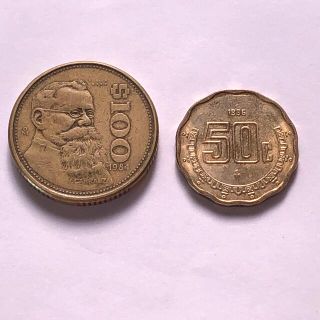 メキシコ貨幣　100ペソ50セント(貨幣)