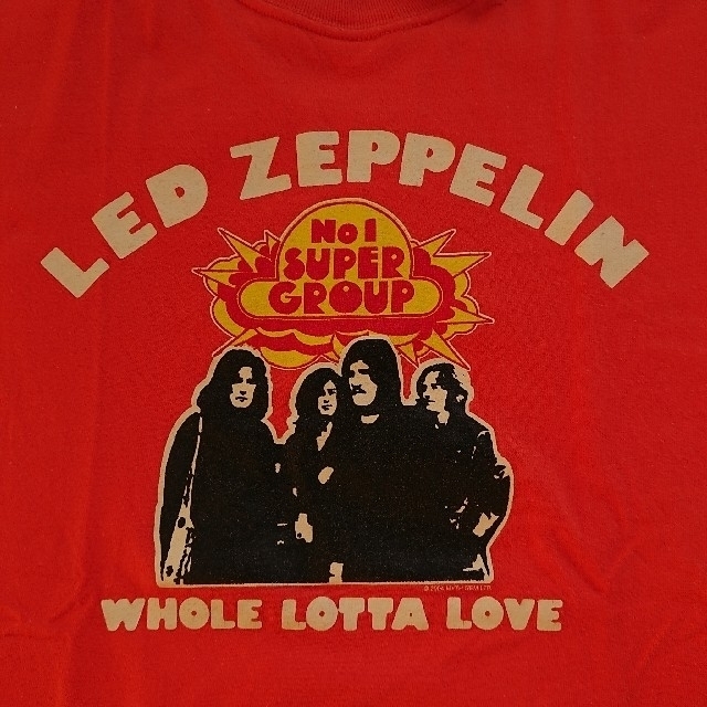 ZEPPELIN(ツェッペリン)の00s レッドツェッペリン バンドTシャツ コピーライト©️2004年 M&O メンズのトップス(Tシャツ/カットソー(半袖/袖なし))の商品写真