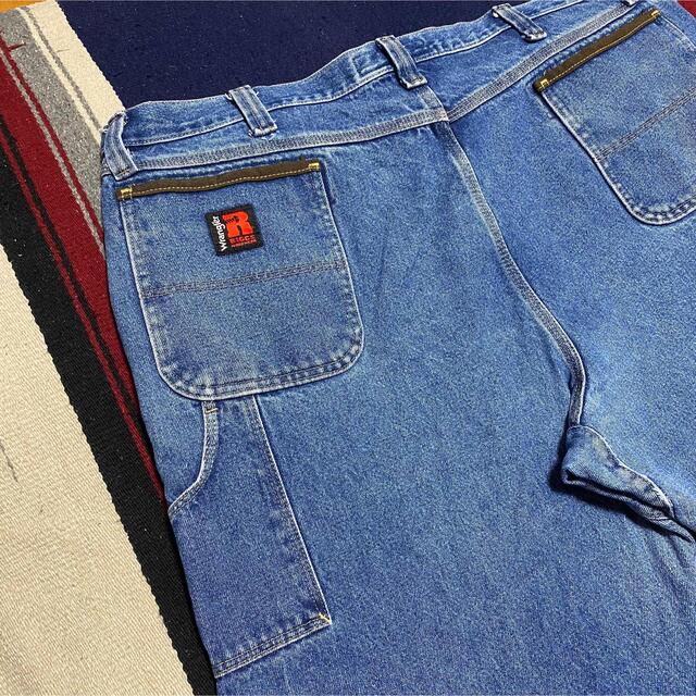 Wrangler(ラングラー)の90s 古着 ラングラー デニム メキシコ製 バギーパンツ ペインターパンツ メンズのパンツ(ペインターパンツ)の商品写真