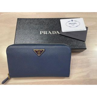 プラダ(PRADA)のPRADA 長財布 ネイビー(長財布)