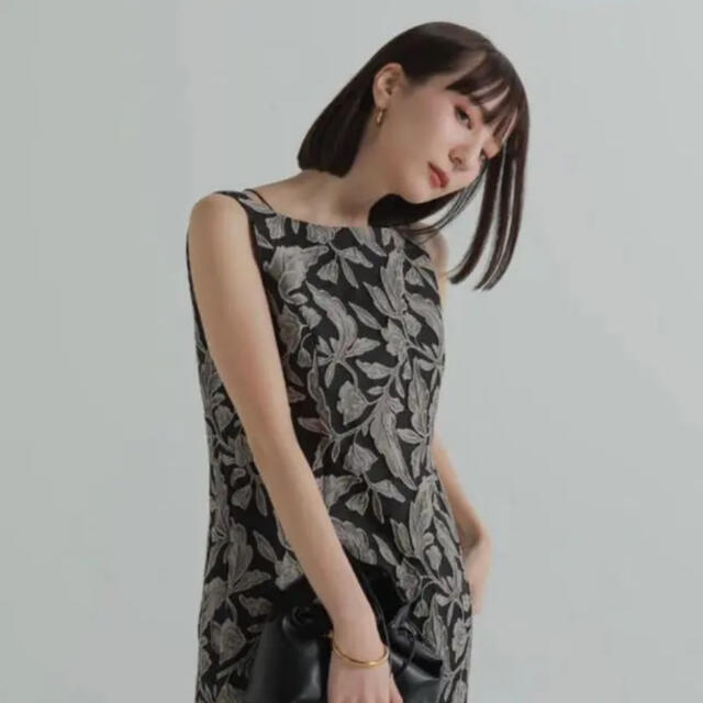 Louren flower jacquard pencil dress Ｍサイズ