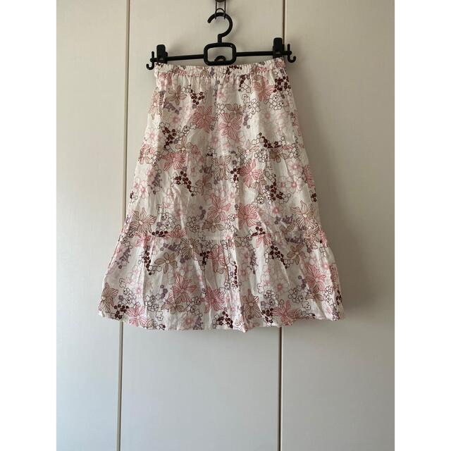 花柄　ティアード　スカート レディースのスカート(ロングスカート)の商品写真