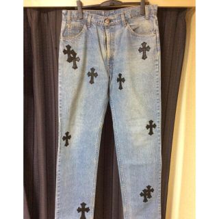 クロムハーツ(Chrome Hearts)のクロムハーツ リーバイス クロスパッチデニム  ３４インチ オレンジタブ(デニム/ジーンズ)