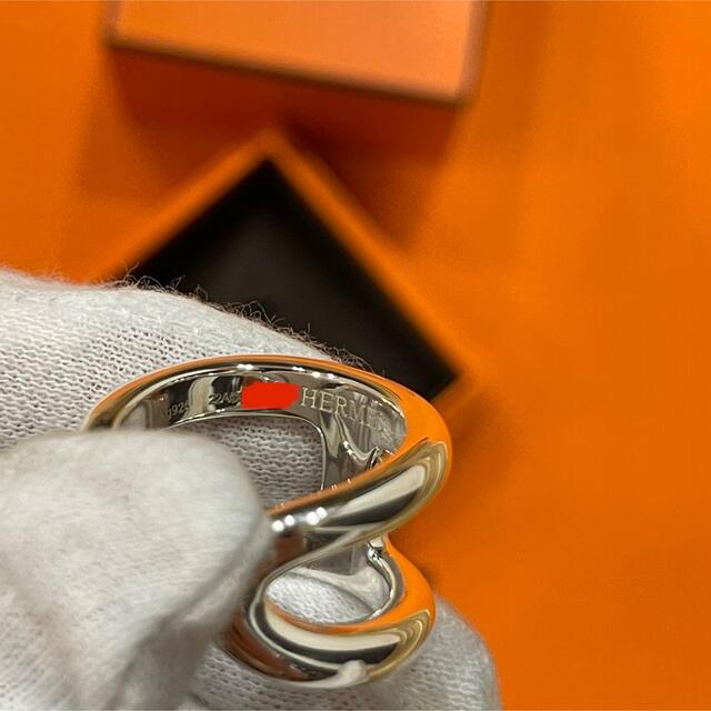 Hermes(エルメス)の新品 HERMES エルメス シェーヌダンクル オスモズ リング GM 57 メンズのアクセサリー(リング(指輪))の商品写真