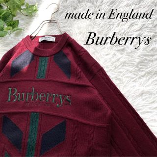 バーバリー(BURBERRY) ニット/セーター(メンズ)の通販 700点以上 2022年新作入荷 ヴィンテージ BURBERRY バーバリー セーター 英国製 カーキ ニット ニット/セーター