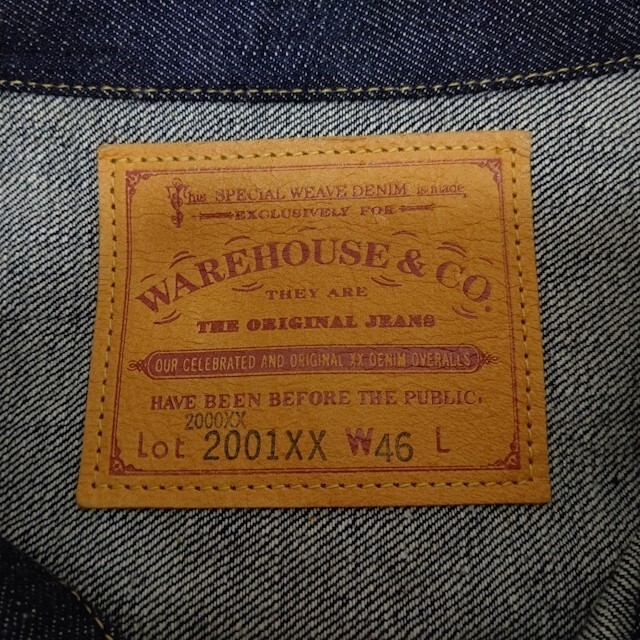 WAREHOUSE(ウエアハウス)の④ Lot 2001XX(2000XX)【1947MODEL】 Size:46 メンズのジャケット/アウター(Gジャン/デニムジャケット)の商品写真