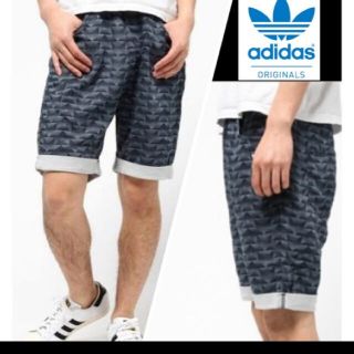 オリジナル(Original)のadidas  アディダス　オリジナルス　デニム風ハーフパンツ　(ショートパンツ)