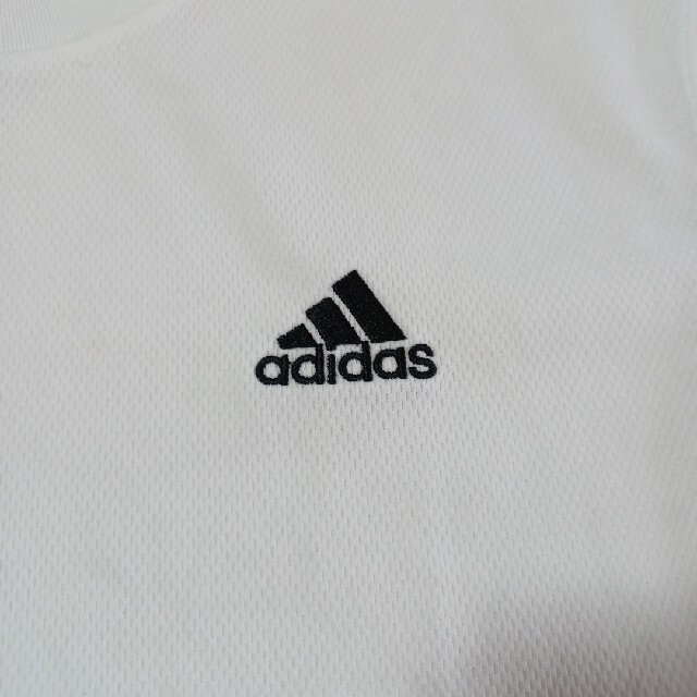 adidas(アディダス)のadidas　climalite Tシャツ　150cm　白 キッズ/ベビー/マタニティのキッズ服男の子用(90cm~)(Tシャツ/カットソー)の商品写真