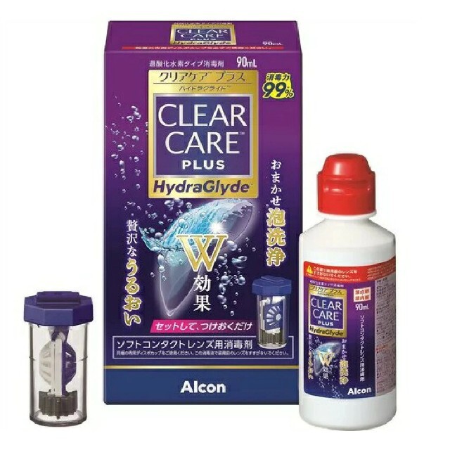 クリアケアプラス ハイドラグライド ( 90ml )×3箱セット インテリア/住まい/日用品の日用品/生活雑貨/旅行(日用品/生活雑貨)の商品写真