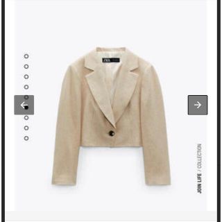 ザラ(ZARA)の★未使用品★ZARA リネン ショート丈 ジャケット(その他)