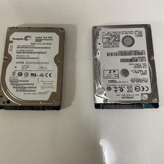 中古ハードディスク HDD 250GBと320GB ノートPC用(PCパーツ)