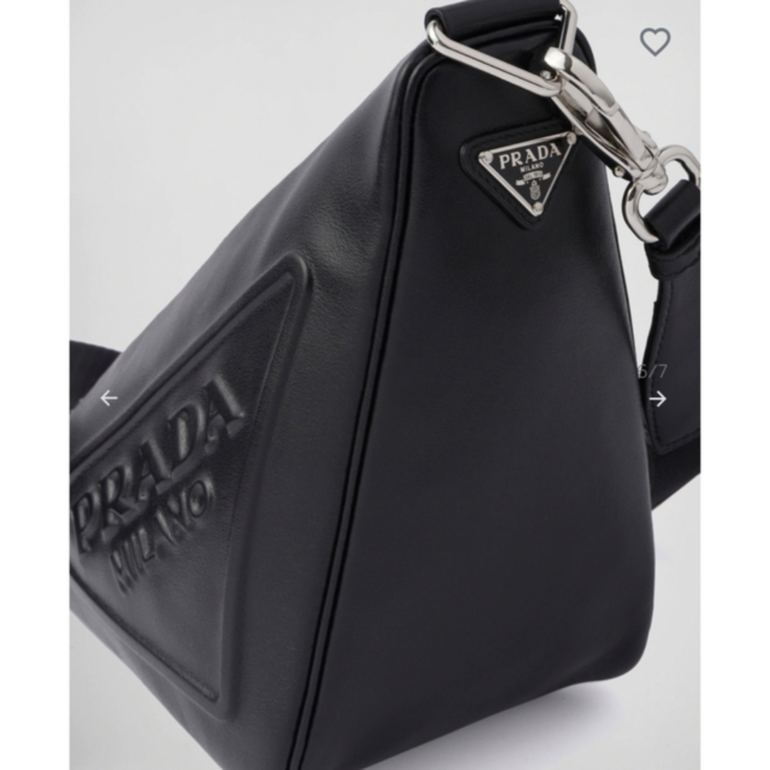 PRADA(プラダ)のPRADA プラダ トライアングル レザーショルダーバッグ レディースのバッグ(ショルダーバッグ)の商品写真