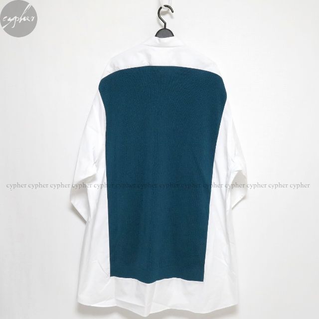 Maison Martin Margiela(マルタンマルジェラ)の新品 メゾンマルジェラ Spliced ニット シャツ ドレス ワンピース 白 レディースのワンピース(ミニワンピース)の商品写真
