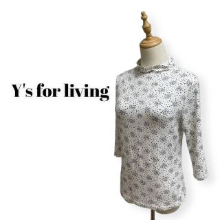 ワイズ(Y's)のY's for living ワイズフォーリビング  ボートネック 総花柄シャツ(カットソー(長袖/七分))